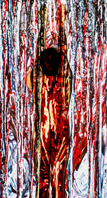 Imagens do inconsciente - ensaio artístico projeta obras sobre corpos em movimento | Pintura Terapêutica | Jr. Franco do BodyProjection por Cláudia de Sousa Fonseca