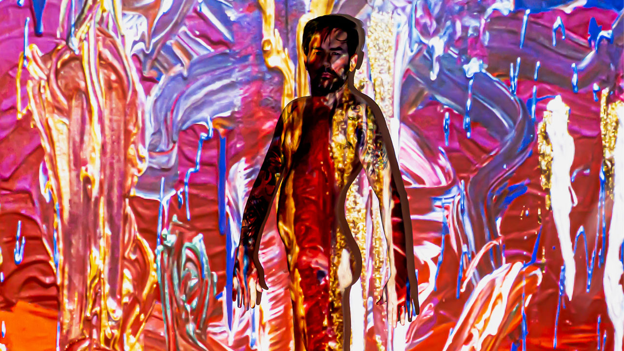 Imagens do inconsciente - ensaio artístico projeta obras sobre corpos em movimento | Jr. Franco do BodyProjection por Cláudia de Sousa Fonseca
